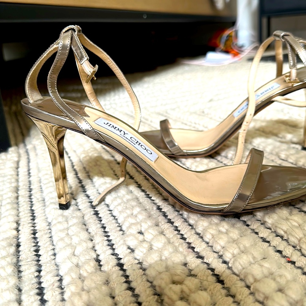 Jimmy Choo 85mm ankle strap Heels (size 40)
